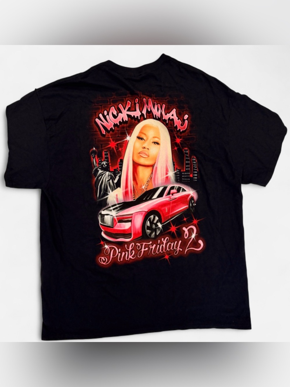 Nicki Minaj Pink Friday 2 Graphic Tee • Black • Size XXL